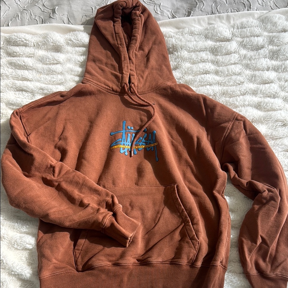 Stussy Brown Sweatshirt Hoodie